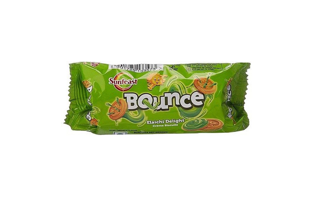 Sunfeast Bounce Elaichi Delight Creme Biscuits   Pack  41 grams